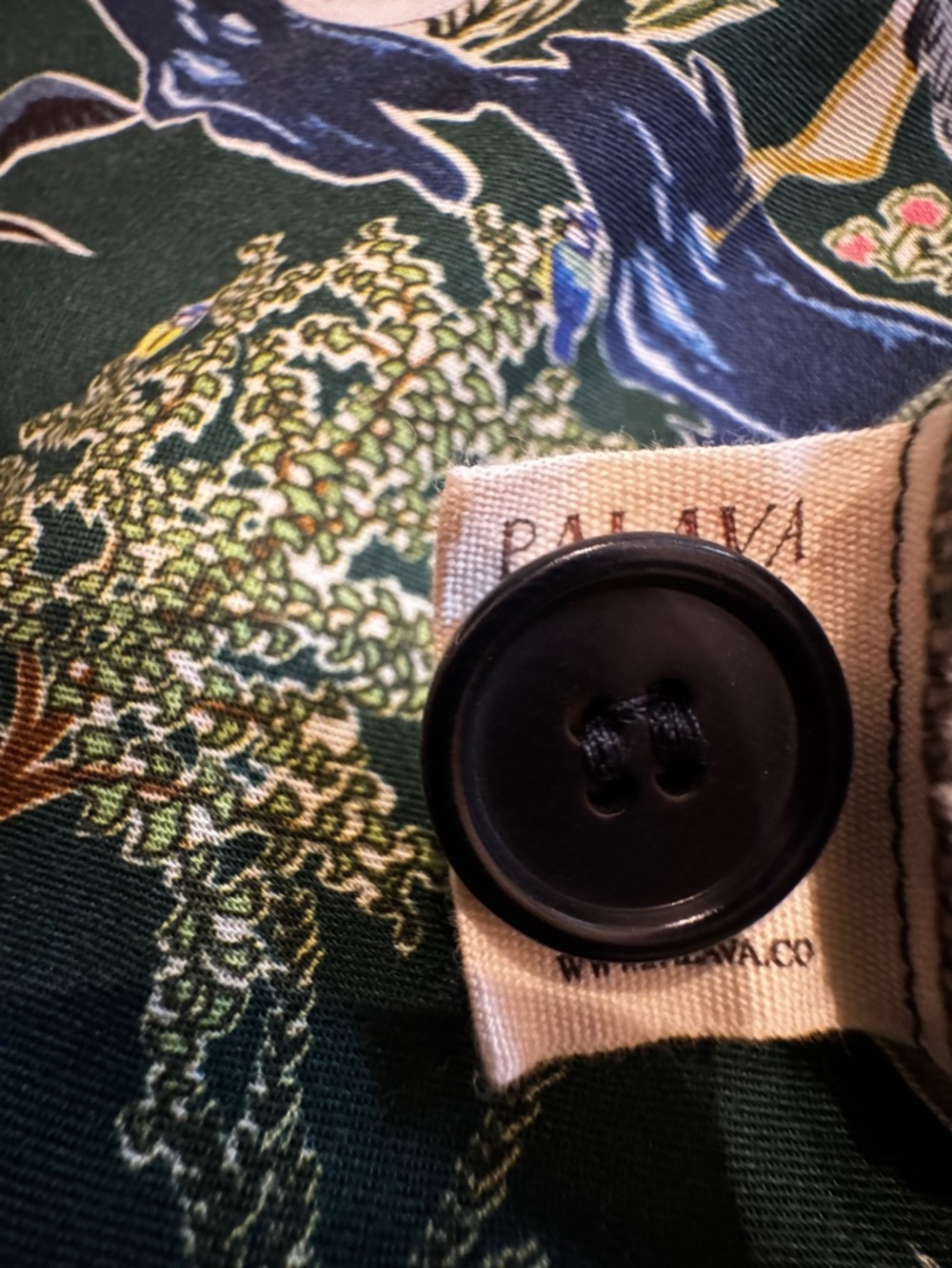 Palava Francesca - Green Botanical Gardens Tencel Jumpsuit UK 12/US 8 - Like New - Picture 15 of 16